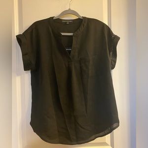 Haute Monde, size large, black blouse